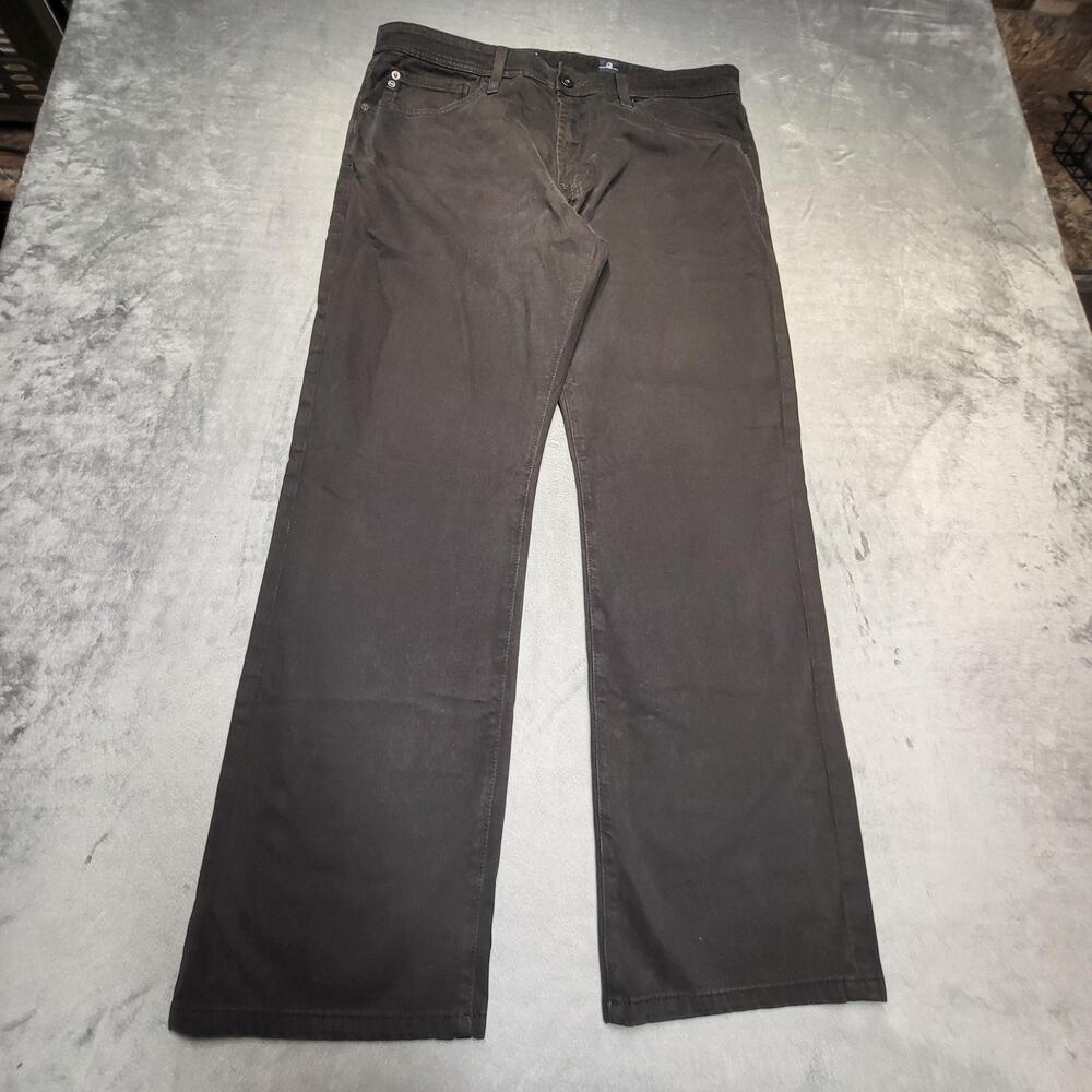 AG Adriano Goldschmied Jeans Mens 34x34 Black Charcoal Wash Protege Straight‎